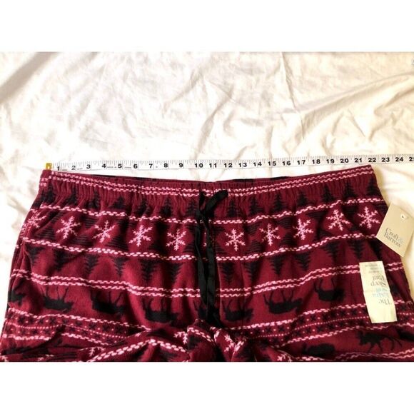 Men's Microfleece Sleep Pajama Pants size XXL Moose Snowflake - Picture 3 of 8